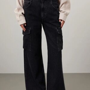Agolde Black Minka Cargo Jeans